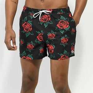 Empyre Black Rose Swim Trunks